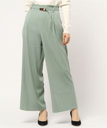 YECCA VECCA | 細ベルト付きワイドパンツ(その他パンツ)