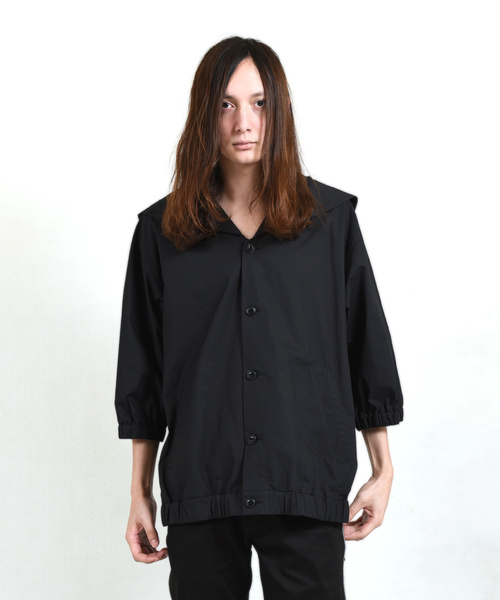 MILKBOY（ミルクボーイ）の「SAILOR シャツジャケット（ブルゾン・メンズ・ブラック/ベージュ/サックスブルー/チェック・FREE）」の2枚目の写真