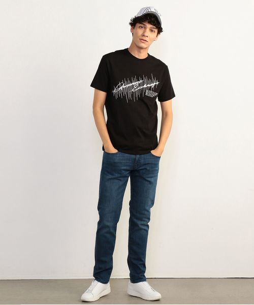 ARMANI EXCHANGE（アルマーニエクスチェンジ）の「【A|Xアルマーニ エクスチェンジ】ビックAXロゴ　パネルキャップ（キャップ・メンズ・ホワイト/ブラック・FREE）」の8枚目の写真