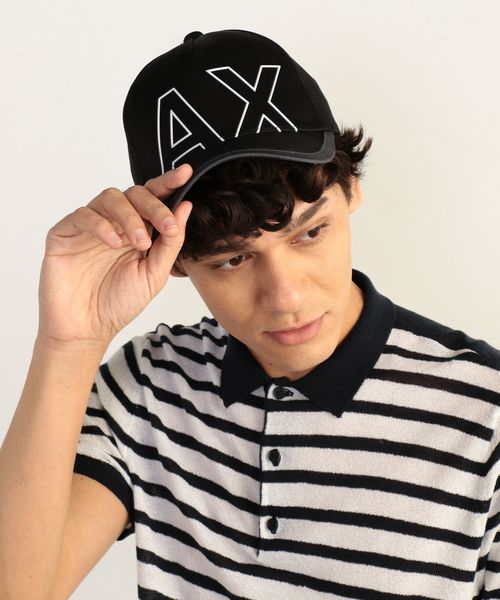 ARMANI EXCHANGE（アルマーニエクスチェンジ）の「【A|Xアルマーニ エクスチェンジ】ビックAXロゴ　パネルキャップ（キャップ・メンズ・ホワイト/ブラック・FREE）」の10枚目の写真