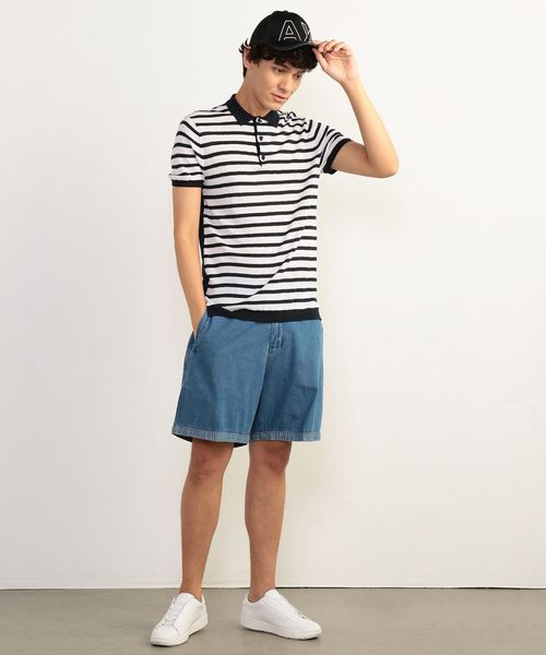 ARMANI EXCHANGE（アルマーニエクスチェンジ）の「【A|Xアルマーニ エクスチェンジ】ビックAXロゴ　パネルキャップ（キャップ・メンズ・ホワイト/ブラック・FREE）」の12枚目の写真