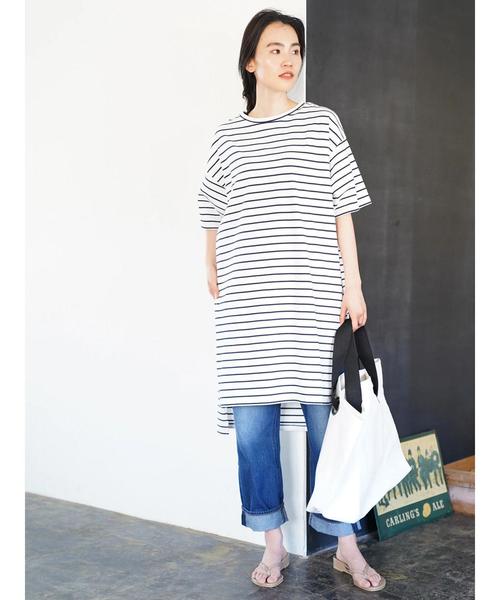 AMERICAN HOLIC（アメリカンホリック）の「ストレートロールアップデニム（デニムパンツ・レディース・ブルー系その他・S/M/L）」の8枚目の写真