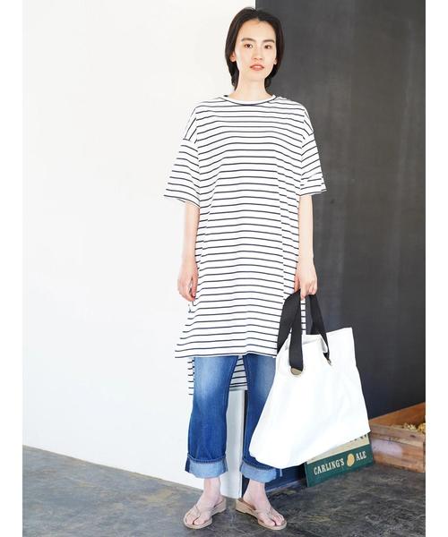 AMERICAN HOLIC（アメリカンホリック）の「ストレートロールアップデニム（デニムパンツ・レディース・ブルー系その他・S/M/L）」の7枚目の写真