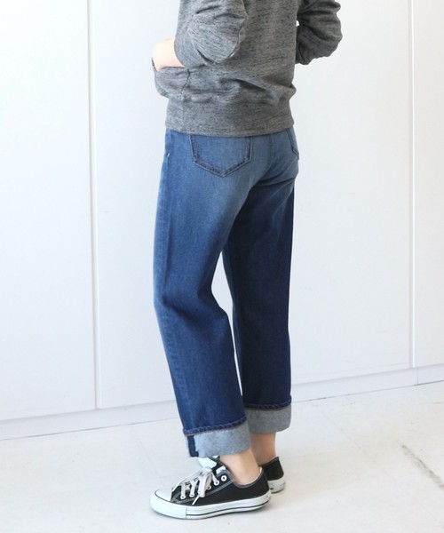 AMERICAN HOLIC（アメリカンホリック）の「ストレートロールアップデニム（デニムパンツ・レディース・ブルー系その他・S/M/L）」の5枚目の写真