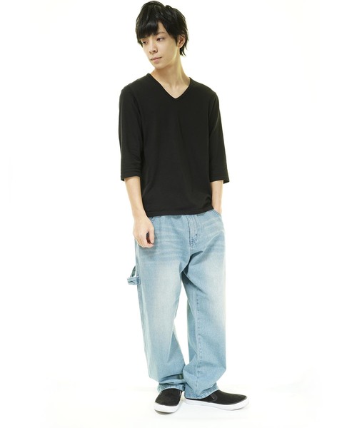 おしゃれスタ(オシャレスタ)の「デニムペインターパンツ(IR)(その他パンツ・メンズ・A/B・M/L/XL)」の16枚目の写真