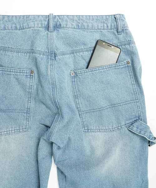 おしゃれスタ(オシャレスタ)の「デニムペインターパンツ(IR)(その他パンツ・メンズ・A/B・M/L/XL)」の6枚目の写真