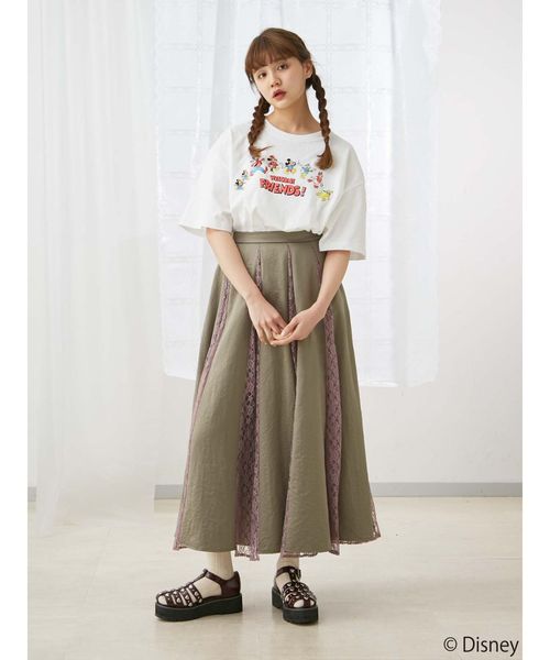 merry jenny(メリージェニー)の「MICKEY FRIENDS T(Tシャツ/カットソー・レディース・ブラック/オフホワイト/ピンク/ラベンダー/クリーム・FREE)」の11枚目の写真