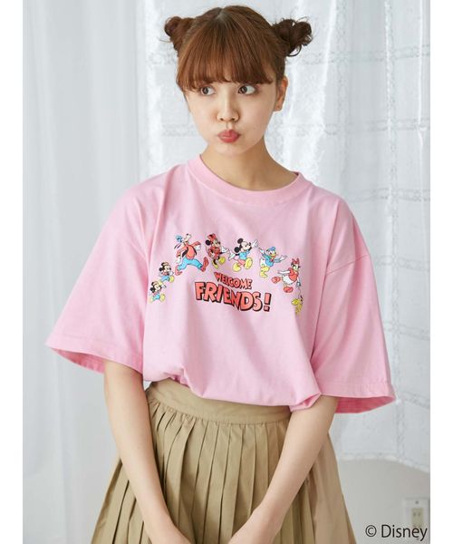 merry jenny(メリージェニー)の「MICKEY FRIENDS T(Tシャツ/カットソー・レディース・ブラック/オフホワイト/ピンク/ラベンダー/クリーム・FREE)」の17枚目の写真
