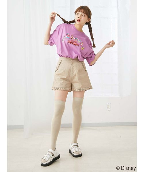 merry jenny(メリージェニー)の「MICKEY FRIENDS T(Tシャツ/カットソー・レディース・ブラック/オフホワイト/ピンク/ラベンダー/クリーム・FREE)」の19枚目の写真