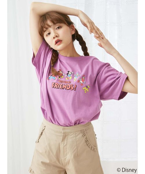 merry jenny(メリージェニー)の「MICKEY FRIENDS T(Tシャツ/カットソー・レディース・ブラック/オフホワイト/ピンク/ラベンダー/クリーム・FREE)」の21枚目の写真