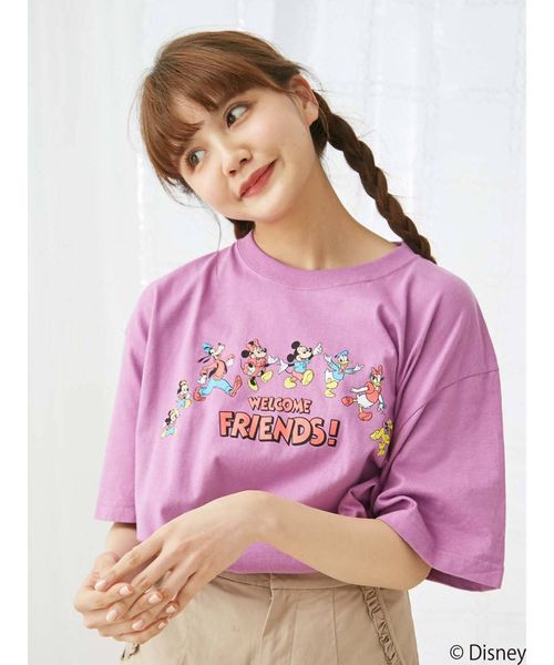 merry jenny(メリージェニー)の「MICKEY FRIENDS T(Tシャツ/カットソー・レディース・ブラック/オフホワイト/ピンク/ラベンダー/クリーム・FREE)」の22枚目の写真