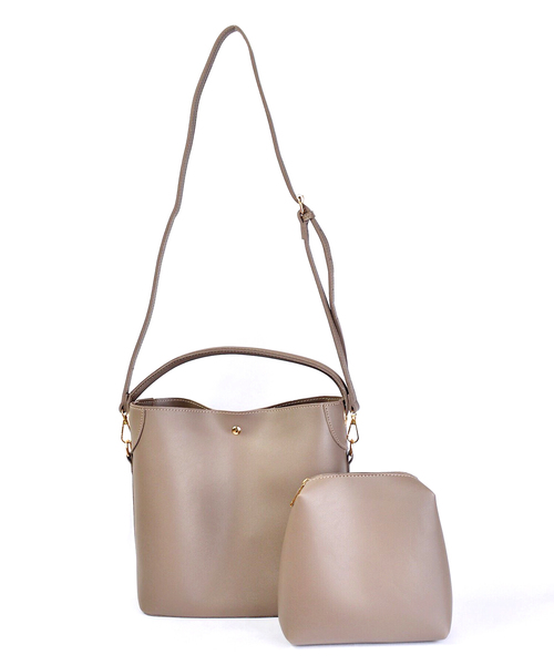 CLEA（クレア）の「2WAY ポーチSETワンハンドルバッグ（ハンドバッグ・レディース・ベージュ/キャメル/ブラック/ライトブラウン/モカ・FREE）」の20枚目の写真