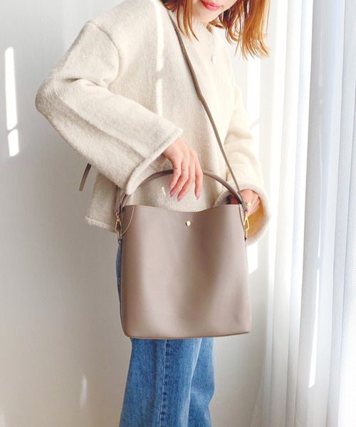 CLEA（クレア）の「2WAY ポーチSETワンハンドルバッグ（ハンドバッグ・レディース・ベージュ/キャメル/ブラック/ライトブラウン/モカ・FREE）」の22枚目の写真