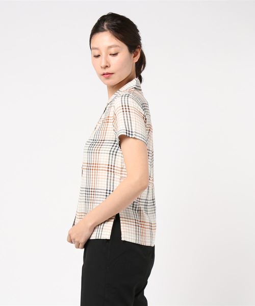 RVCA レディース LONDON PLAID BUTTON-UP SHIRT ショートスリーブシャツ RVCA レディース LONDON PLAID BUTTON-UP SHIRT ショートスリーブシャツ