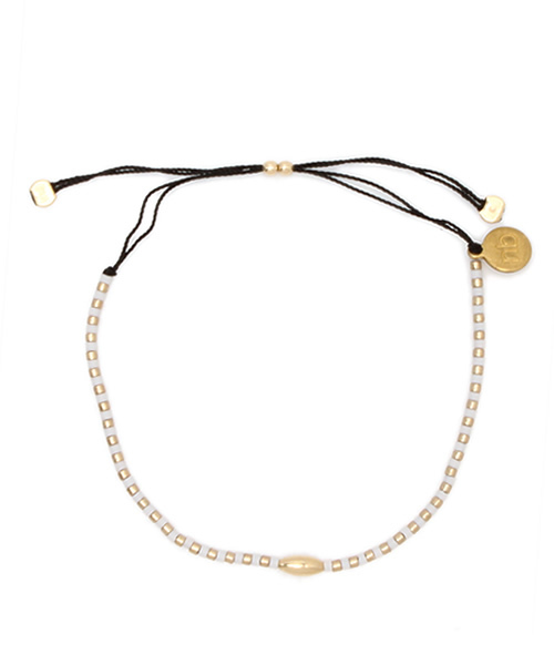 bpr BEAMS Women's（ビーピーアール　ビームス）の「NIKKI-B / GFdetail ブレスレット（ブレスレット・レディース・ホワイト/ブラック・ONE SIZE）」の7枚目の写真