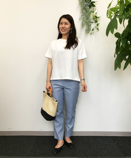 DECOY SINCE 1981（デコイシンスイチキュウハチイチ）の「麻混さらさらパンツ（その他パンツ・レディース・ベージュ/ネイビー/サックスブルー/モカ・64/67）」の11枚目の写真