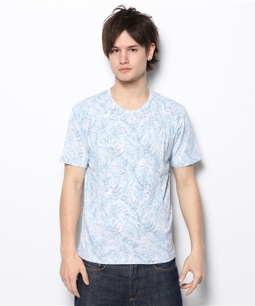 MEN'S BIGI（メンズビギ）の「【スマート5月号P48 山本裕典さん着用】 トロピカルプリントTシャツ（Tシャツ/カットソー・メンズ・ネイビー/グリーン・LARGE/SMALL/MEDIUM/LL）」の4枚目の写真