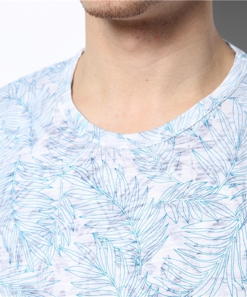 MEN'S BIGI（メンズビギ）の「【スマート5月号P48 山本裕典さん着用】 トロピカルプリントTシャツ（Tシャツ/カットソー・メンズ・ネイビー/グリーン・LARGE/SMALL/MEDIUM/LL）」の8枚目の写真