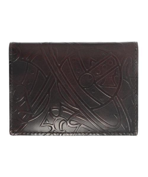 ブランド古着】オーブエンボス総柄レザーパスケース カードケース