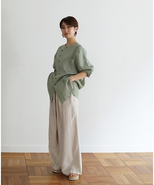 TODAYFUL(トゥデイフル)の「ウエストタックパンツ(その他パンツ・レディース・キャメル/キナリ・36inch/38inch)」の3枚目の写真