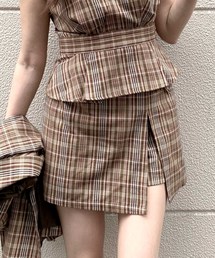 archives | 【SETUPにも】先染めチェックスカパン(スカート)