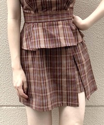 archives | 【SETUPにも】先染めチェックスカパン(スカート)