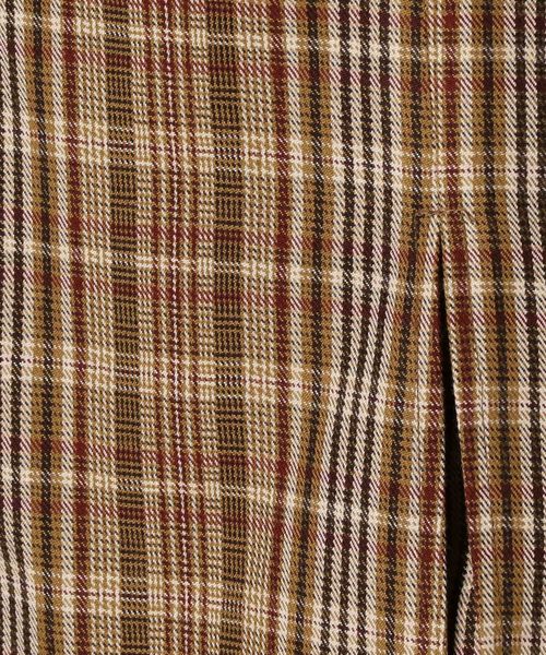 archives（アルシーヴ）の「【SETUPにも】先染めチェックスカパン（スカート・レディース・キャメル/ワイン・MEDIUM）」の3枚目の写真