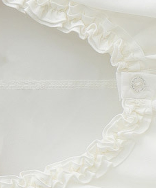 Lace Ladies（レースレディース）の「クルーネック長袖フリル付き無地ブラウス シャツ（シャツ/ブラウス・レディース・ホワイト・L/M/S/XL/XXL）」の12枚目の写真
