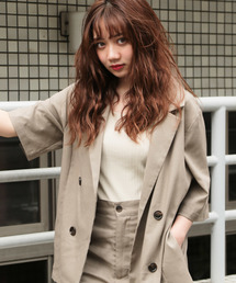 apres jour | リネンミックスクロスジャケット【ZOZOTOWN限定アイテム】(テーラードジャケット)