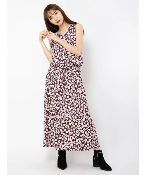 Cecil Cecil ワンピース Mcbee セシルマクビー のファッション セール ワンピース 小花柄ノースリマキシワンピース ワンピース