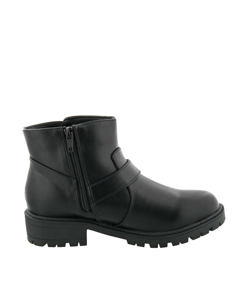 byあしながおじさん（バイアシナガオジサン）の「〈ｂｙあしながおじさん〉ショートエンジニアブーツ（ブーツ・レディース・ブラック/ダークブラウン/ブラック系その他・LL/S/M/L）」の8枚目の写真