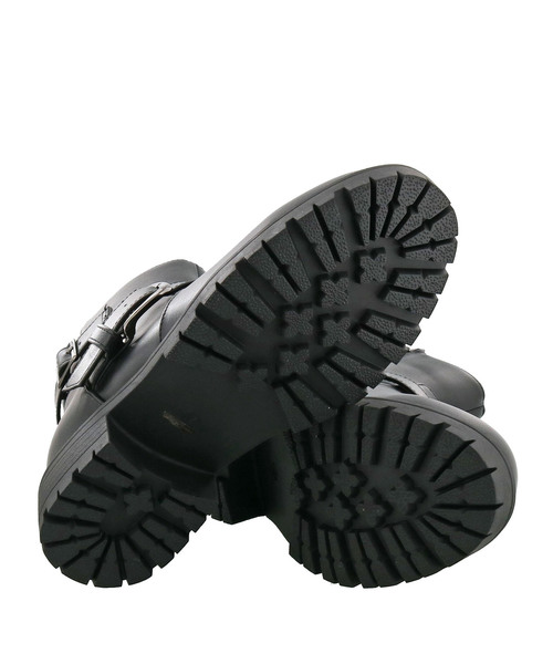 byあしながおじさん（バイアシナガオジサン）の「〈ｂｙあしながおじさん〉ショートエンジニアブーツ（ブーツ・レディース・ブラック/ダークブラウン/ブラック系その他・LL/S/M/L）」の13枚目の写真