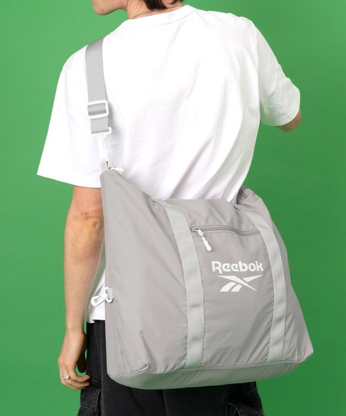 Reebok（リーボック）の「【Reebok/リ－ボック】ナイロンショルダーバッグ トートバッグ ポケット付き 2WAYバッグ（トートバッグ・メンズ・ホワイト/ブラック/ネイビー/カーキ/グレー/ブラック系その他・FREE）」の9枚目の写真