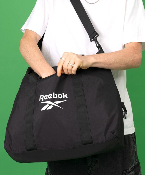 Reebok（リーボック）の「【Reebok/リ－ボック】ナイロンショルダーバッグ トートバッグ ポケット付き 2WAYバッグ（トートバッグ・メンズ・ホワイト/ブラック/ネイビー/カーキ/グレー/ブラック系その他・FREE）」の7枚目の写真