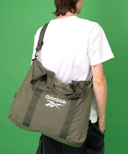 Reebok（リーボック）の「【Reebok/リ－ボック】ナイロンショルダーバッグ トートバッグ ポケット付き 2WAYバッグ（トートバッグ・メンズ・ホワイト/ブラック/ネイビー/カーキ/グレー/ブラック系その他・FREE）」の12枚目の写真