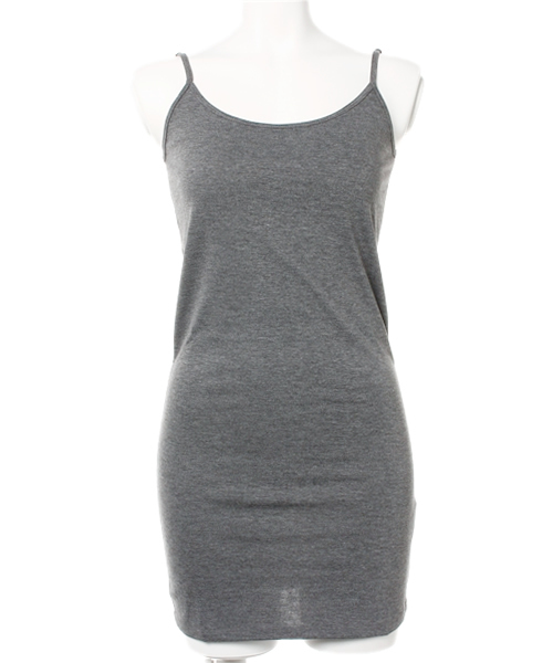 goa（ゴア）の「ﾍﾞｰｼｯｸﾛﾝｸﾞｷｬﾐｿｰﾙ（キャミソール・レディース・アイボリー/グレー/チャコールグレー/ブラウン/ベージュ・FREE）」の3枚目の写真