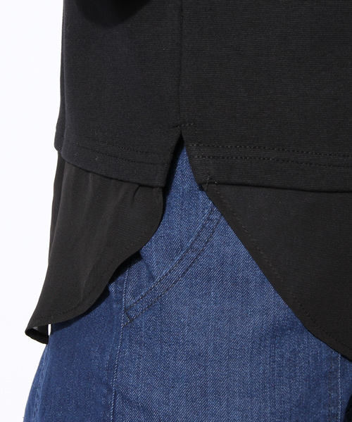 MOUSSY（マウジー）の「Shirt Layard TEE（Tシャツ/カットソー・レディース・ホワイト/ダークグリーン/ブラック・1/2）」の12枚目の写真