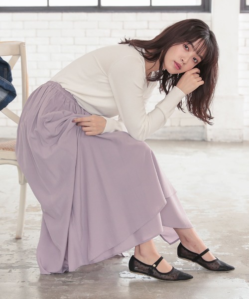 KOBE LETTUCE(コウベレタス)の「チュールストラップバレエパンプス(パンプス・レディース・クリア/グレー系その他/ブラック/ブラック系その他・S/LL/L/M)」の14枚目の写真