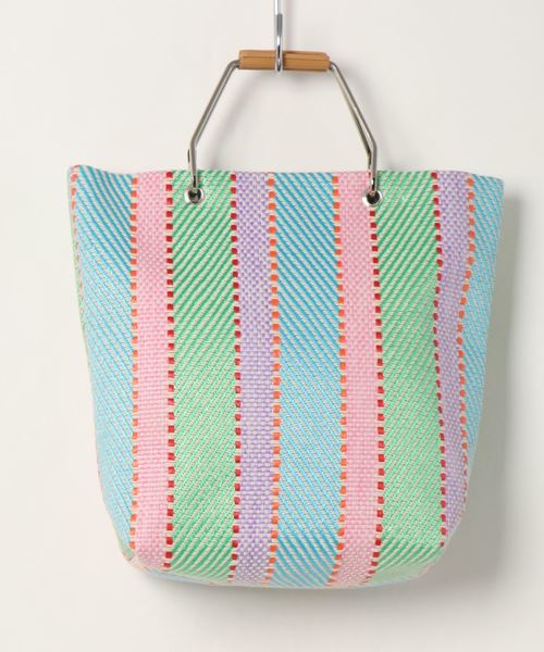 natural couture(ナチュラルクチュール)の「マルチカラートート(トートバッグ・レディース・ブラック/マルチ/ベージュ系その他・FREE)」の4枚目の写真