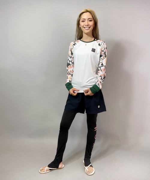 ROXY（ロキシー）の「ROXY/ロキシー  水陸両用 無地トランクス  RBS205042（水着・レディース・ブラック/ホワイト/ネイビー・S/M/L）」の11枚目の写真