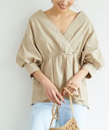 coca（coca） | ボリューム袖カシュクールブラウス(シャツ/ブラウス)