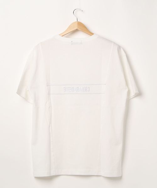 ENVYM（アンビー）の「サイドスウィッチングビッグＴ（Tシャツ/カットソー・レディース・グリーン/ブラック/ホワイト/グレー・FREE）」の6枚目の写真