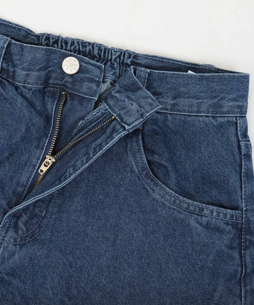 Fashion Letter（ファッションレター）の「ロング丈デニムバギーパンツ（デニムパンツ・レディース・ネイビー/ブルー・M/L）」の16枚目の写真