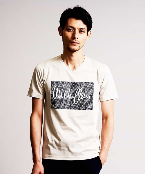 MICHEL KLEIN HOMME (ミッシェルクランオム)の「カットソー(アルディ)(Tシャツ/カットソー・メンズ・ホワイト/ベージュ/ブラウン・MEDIUM/LARGE/X-LARGE)」の3枚目の写真