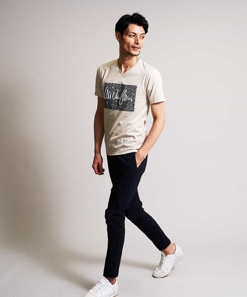 MICHEL KLEIN HOMME (ミッシェルクランオム)の「カットソー(アルディ)(Tシャツ/カットソー・メンズ・ホワイト/ベージュ/ブラウン・MEDIUM/LARGE/X-LARGE)」の5枚目の写真