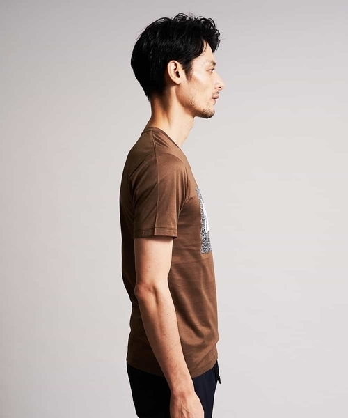 MICHEL KLEIN HOMME (ミッシェルクランオム)の「カットソー(アルディ)(Tシャツ/カットソー・メンズ・ホワイト/ベージュ/ブラウン・MEDIUM/LARGE/X-LARGE)」の6枚目の写真