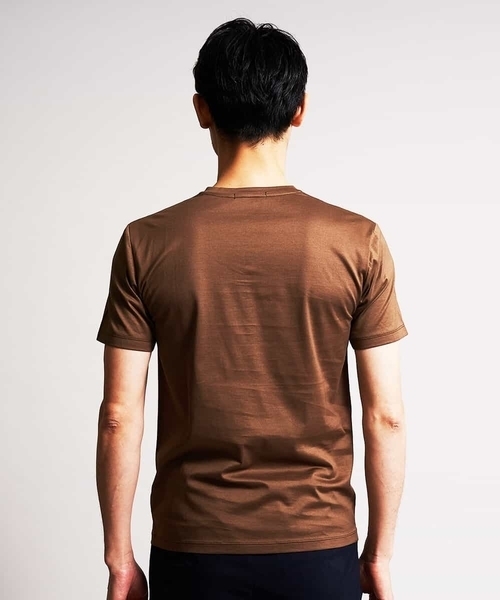 MICHEL KLEIN HOMME (ミッシェルクランオム)の「カットソー(アルディ)(Tシャツ/カットソー・メンズ・ホワイト/ベージュ/ブラウン・MEDIUM/LARGE/X-LARGE)」の7枚目の写真