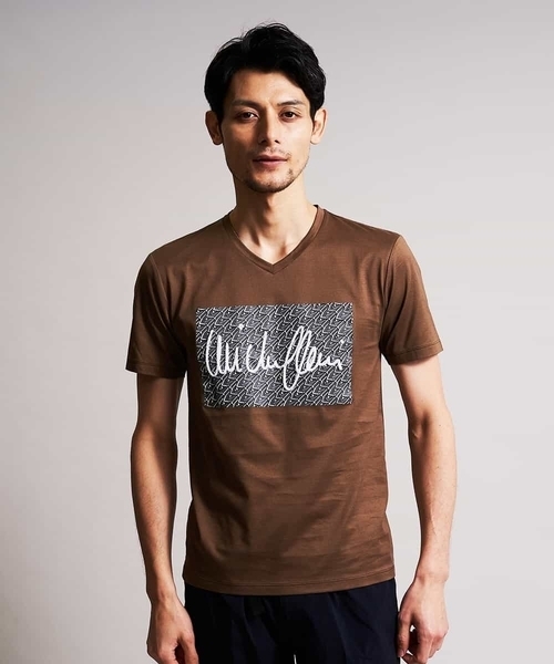 MICHEL KLEIN HOMME (ミッシェルクランオム)の「カットソー(アルディ)(Tシャツ/カットソー・メンズ・ホワイト/ベージュ/ブラウン・MEDIUM/LARGE/X-LARGE)」の8枚目の写真