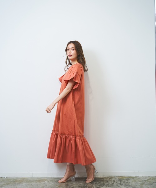 【WEB限定】異素材ドッキングカットワンピース