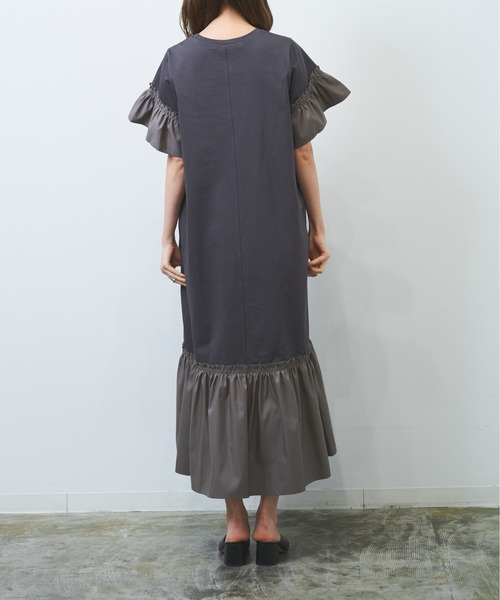 【WEB限定】異素材ドッキングカットワンピース